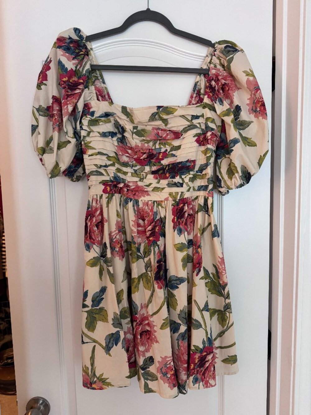 Abercrombie & Fitch Emerson Puff Sleeve Mini Dress – Floral, Size Medium